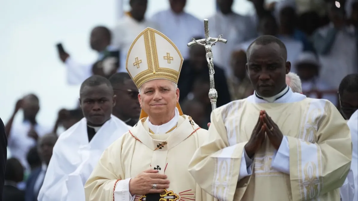 Pope Leo urges Cameroonians to reject violence at Douala mass attended by 120,000
