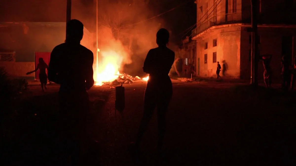 Cuba is literally on fire - and not in the good way