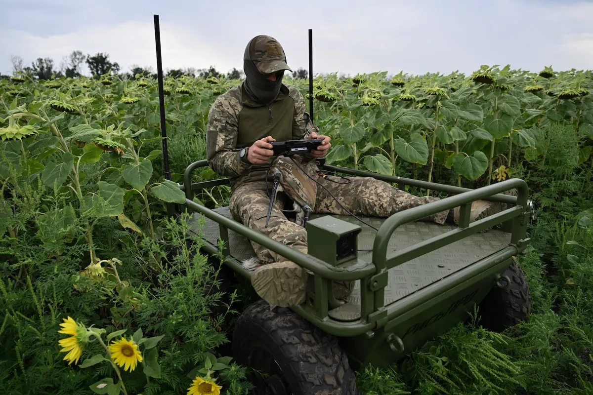 Pressed by Russian drones, Ukraine turns to ground robots for combat