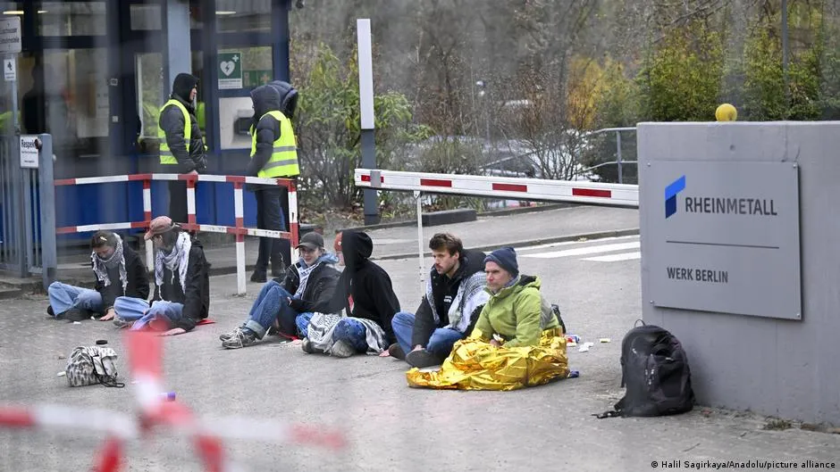 Pro-Palestinian protesters block Berlin arms factory as German inflation rises