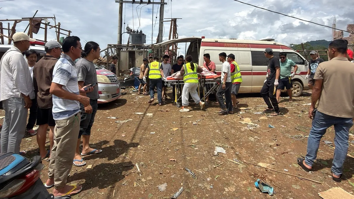 Myanmar mining explosion kills at least 38 as rescuers dig through the rubble