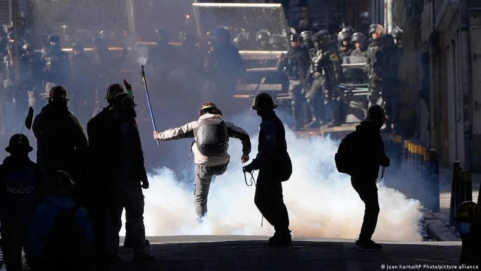 Bolivia miners clash with police as calls grow for president's resignation